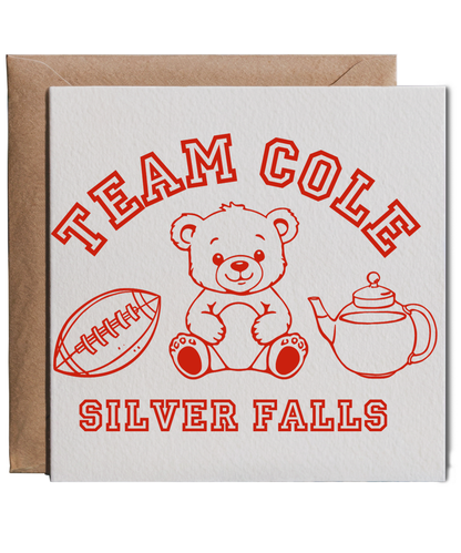 Team Cole Silver Springs Book Boyfriend
