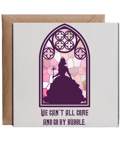 We can't all come and go by bubble