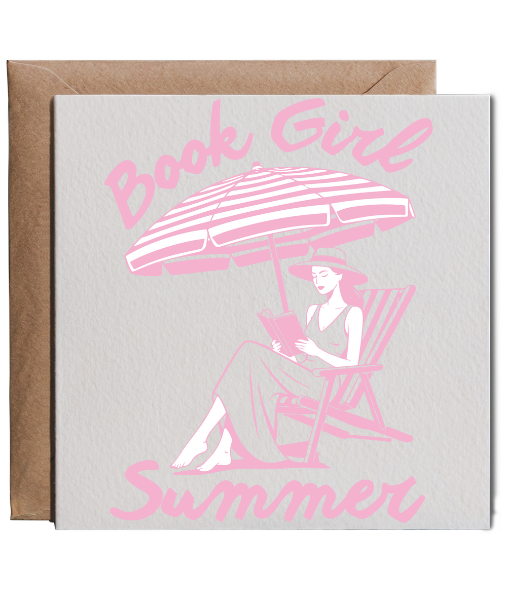 Book Girl Summer for Book Lovers Reading on the Beach