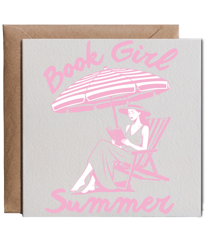 Book Girl Summer for Book Lovers Reading on the Beach