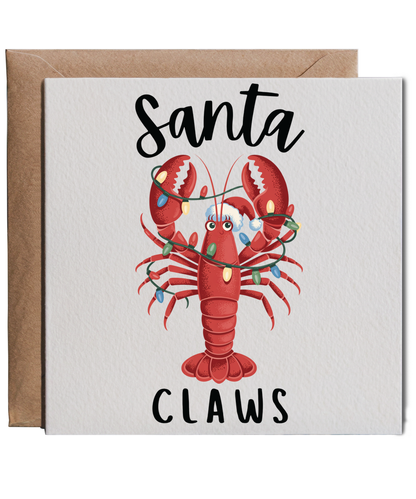 Christmas santa claws lobster