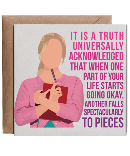 It is a truth universally acknowledged .... another falls spectacularly to pieces