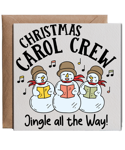Childrens Christmas Carol Crew Snowmen Choir Jingle All the Way