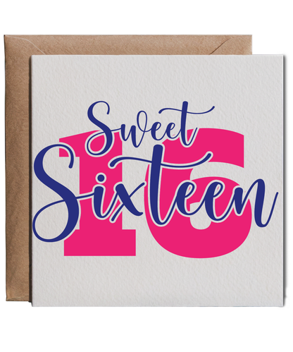 Sweet sixteen pink and navy