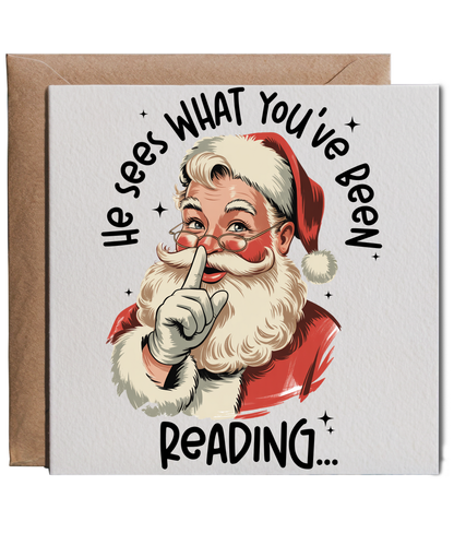 Funny Christmas he sees what you've been reading