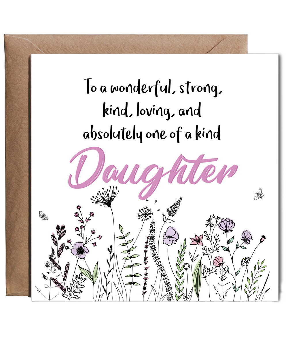 Birthday Card Special Message for a Wonderful Daughter