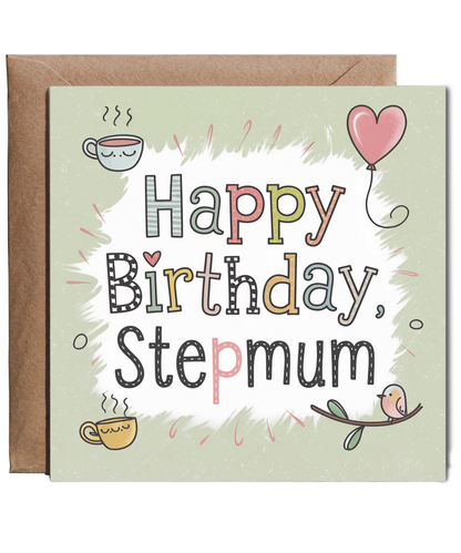 whimsical happy birthday stepmum
