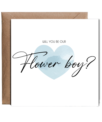 Will you be our flower boy blue