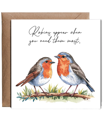 Sympathy Robins appear when you need them most