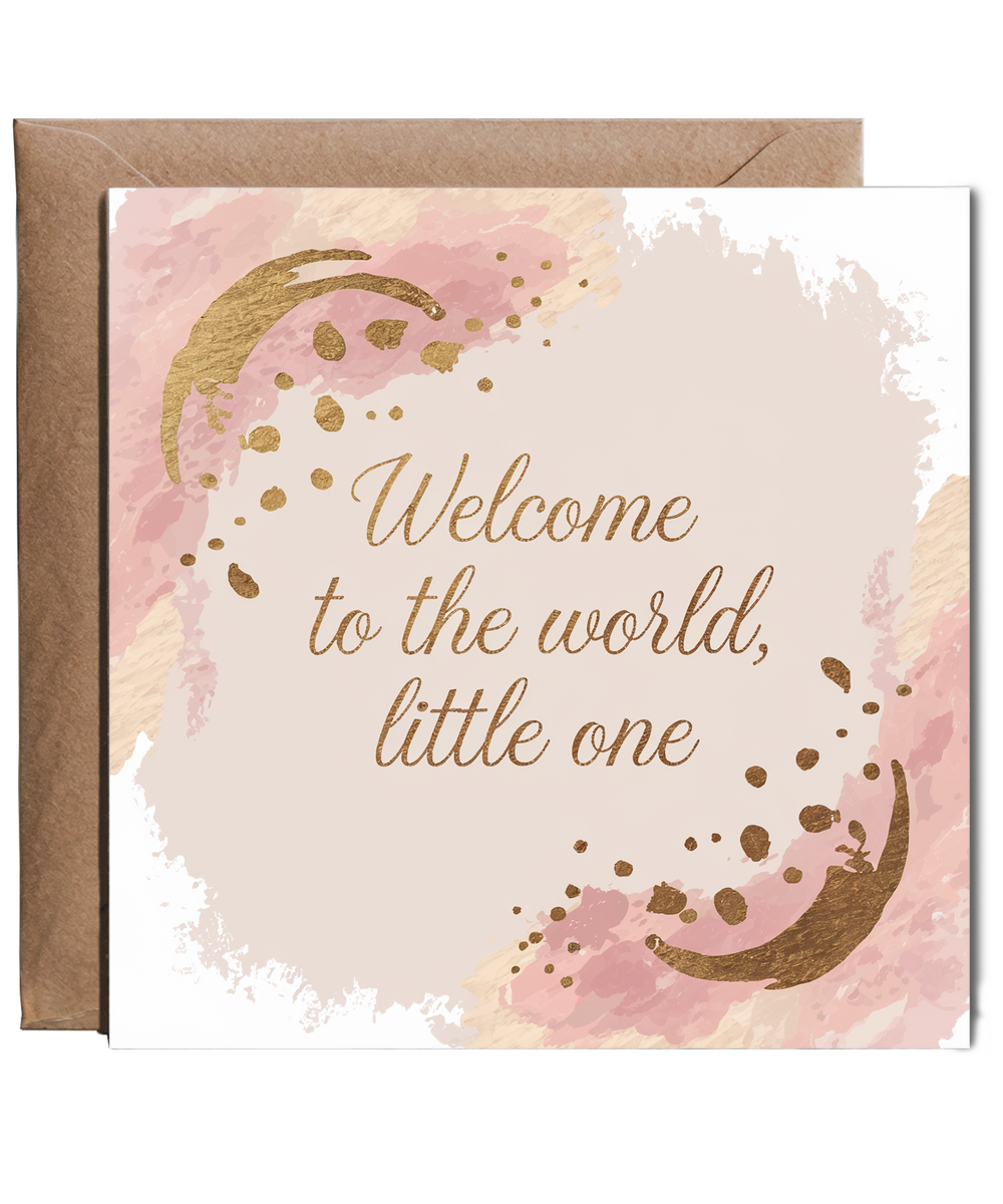 Welcome to the World Little One New Baby Card