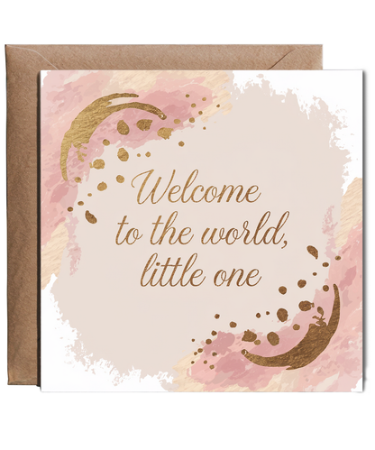 Welcome to the World Little One New Baby Card