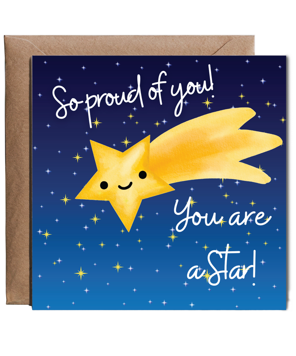 So proud of you, you're a star!