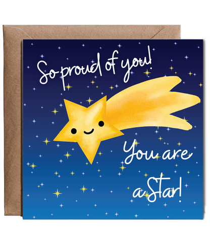 So proud of you, you're a star!