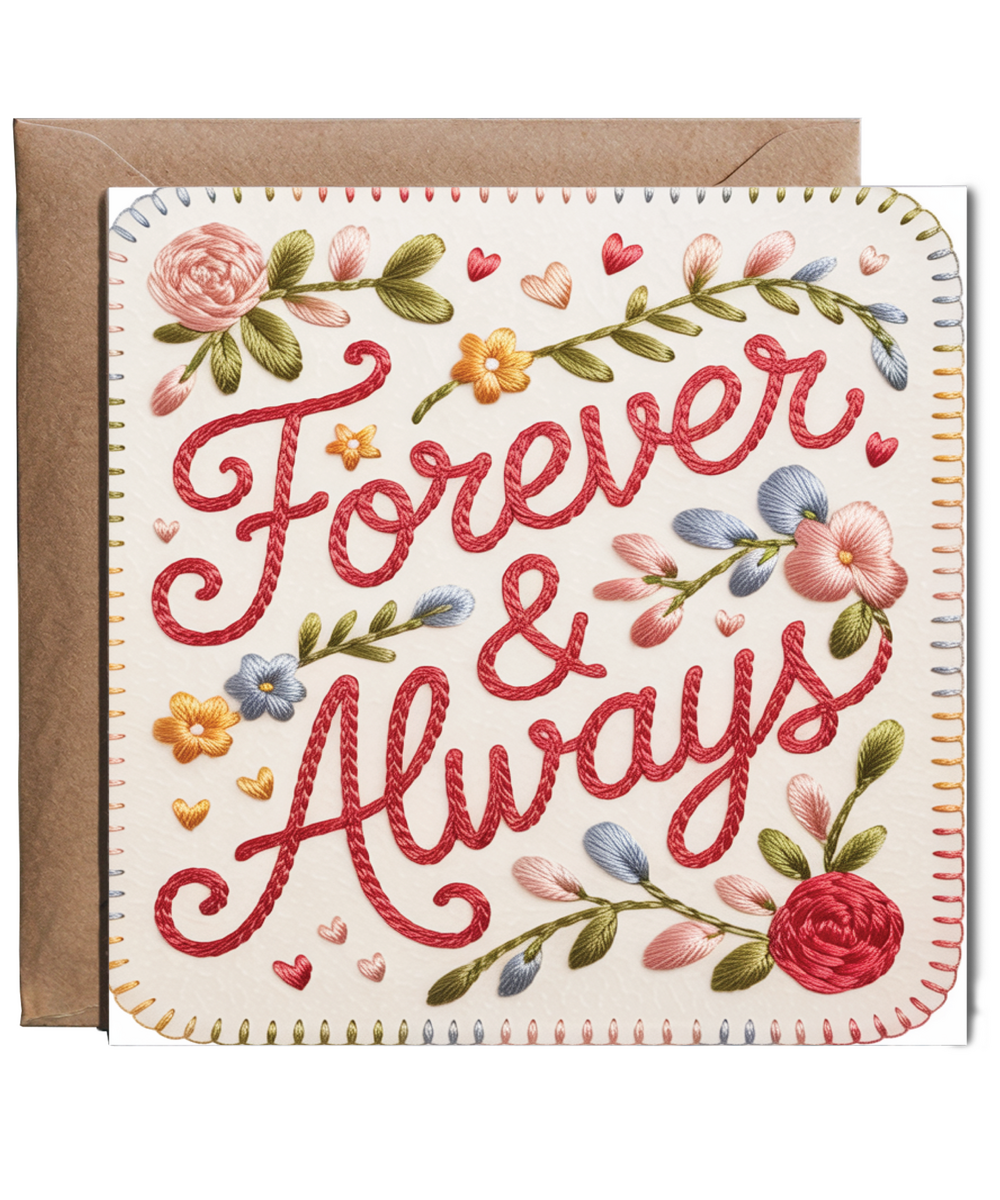 Embroidered style forever & always