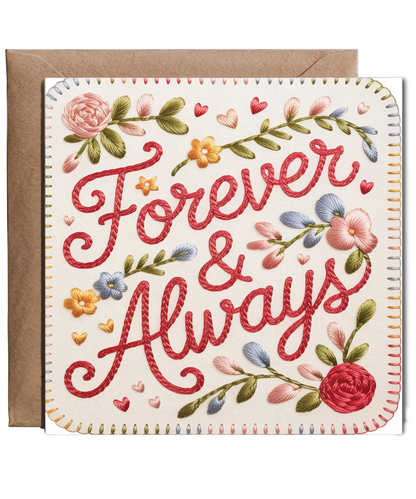 Embroidered style forever & always