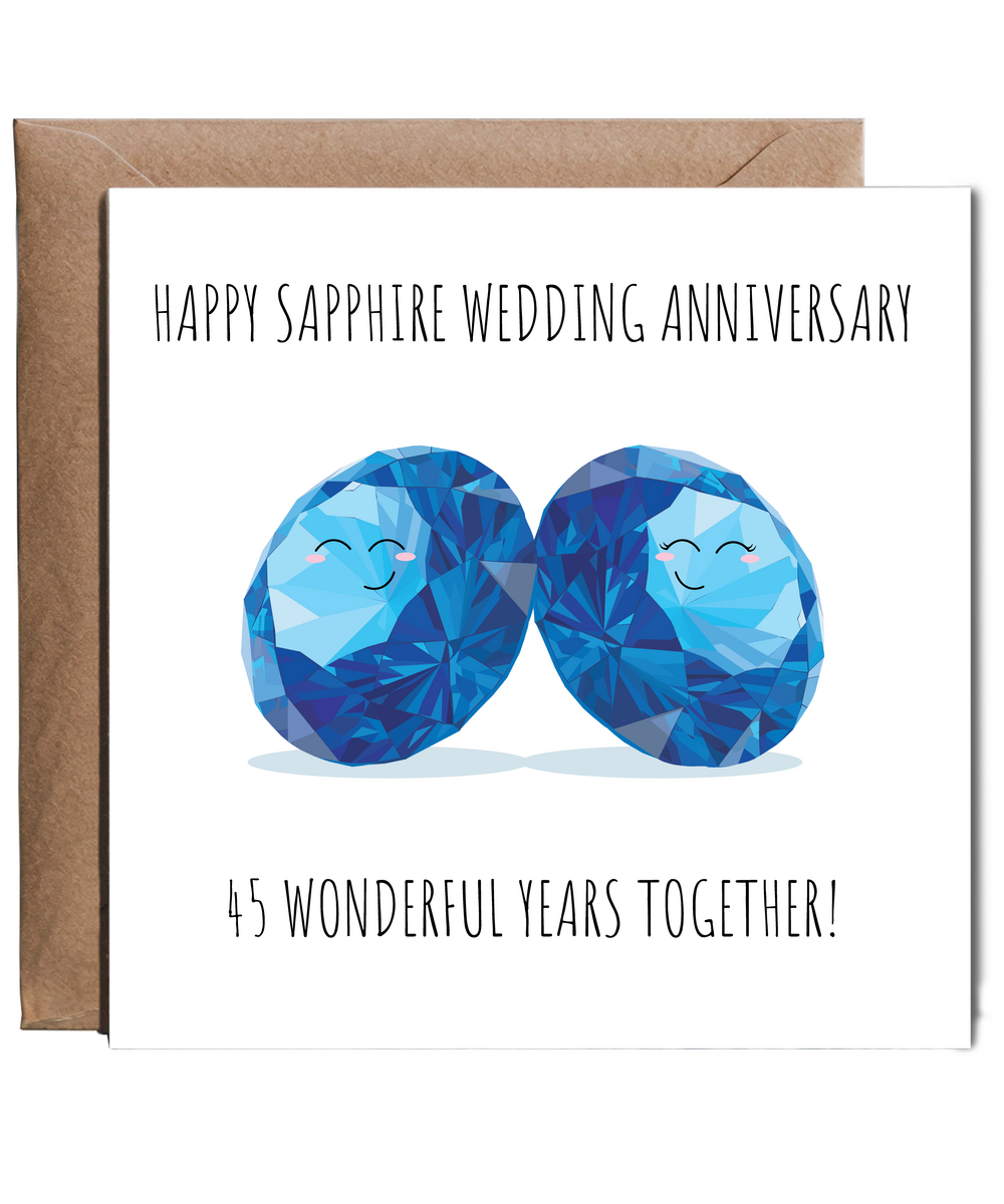 Happy Sapphire 45th anniversary