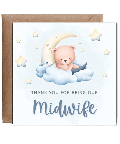 thank you for being our midwife, sleeping bear blue
