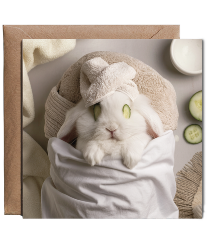 funny pampered rabbit