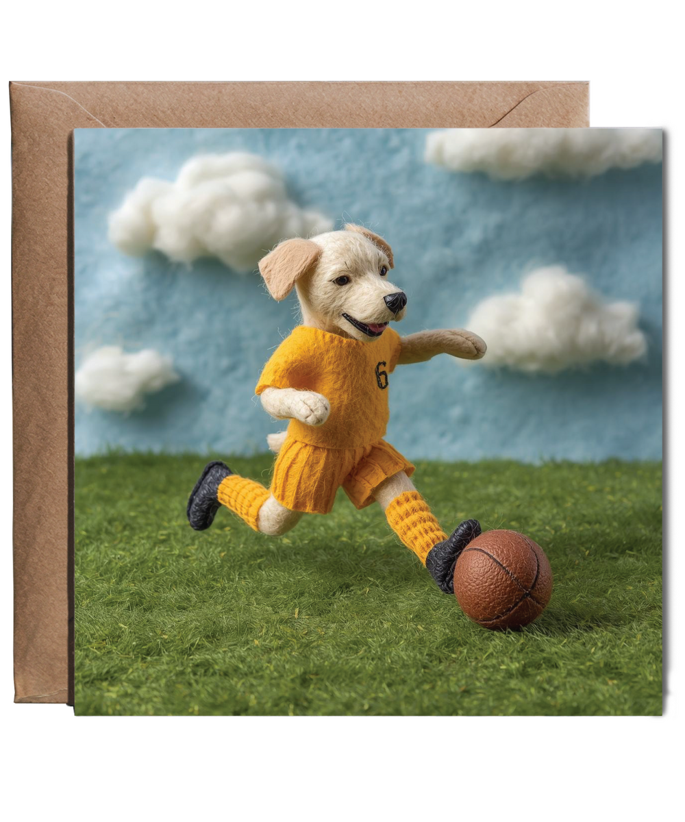 2D felt style labrador football