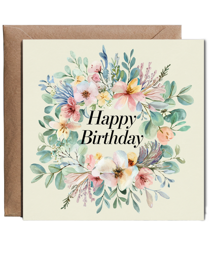 Happy Birthday Card for Her Mum sister Daughter Wildflowers