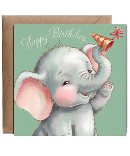 Happy Birthday Elephant Baby