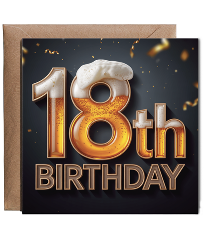Happy 18th birthday beer