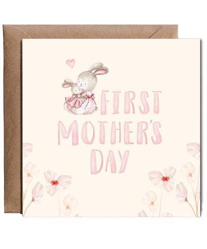 First Mother's Day Pink bunny
