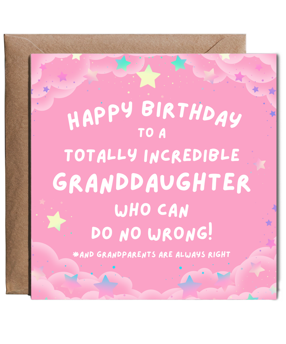Happy Birthday to a totally incredible granddaughter who can do no wrong
