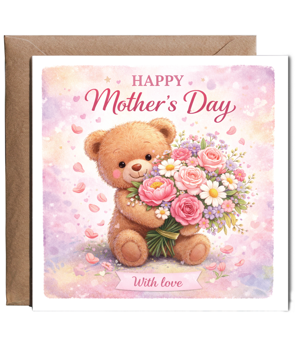 Happy Mother's Day, with love teddy bear
