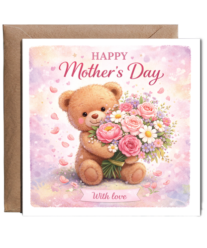 Happy Mother's Day, with love teddy bear