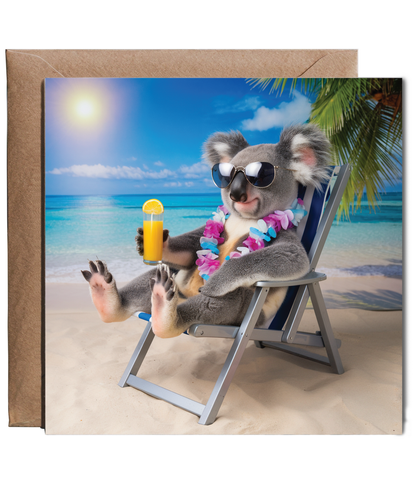 Koala on the beach