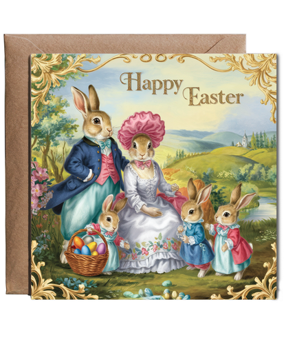 18th century inspired easter bunnies