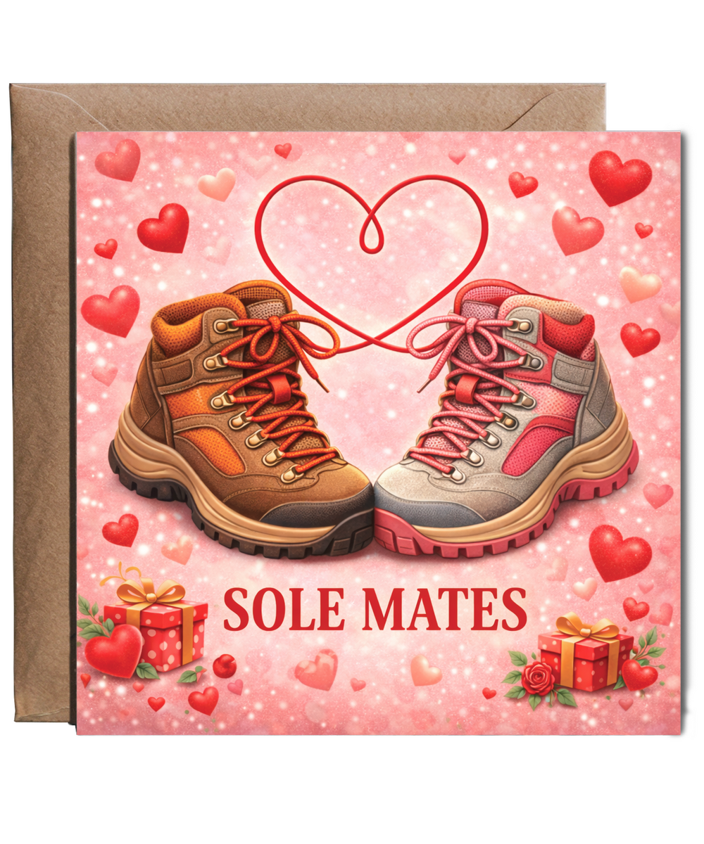 Sole Mates, hiking anniversary, valentine's day