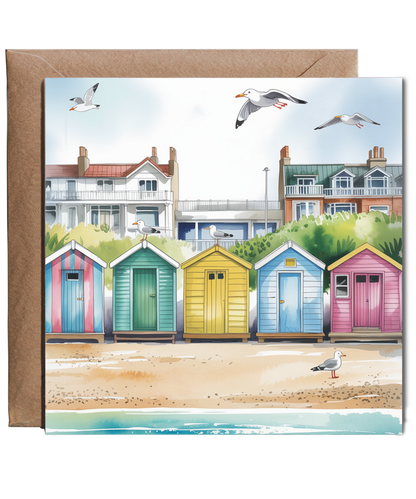 beach huts at the seaside