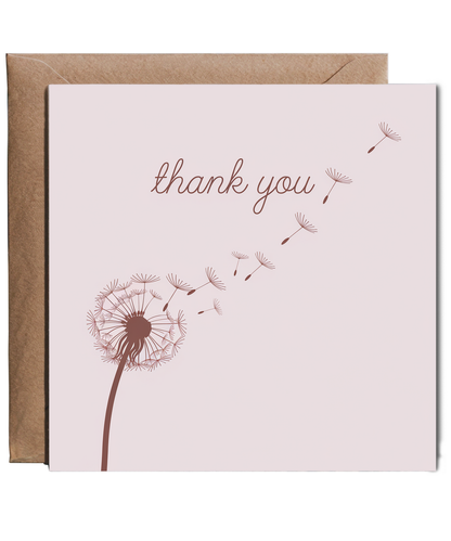 Thank You Card Dandelion
