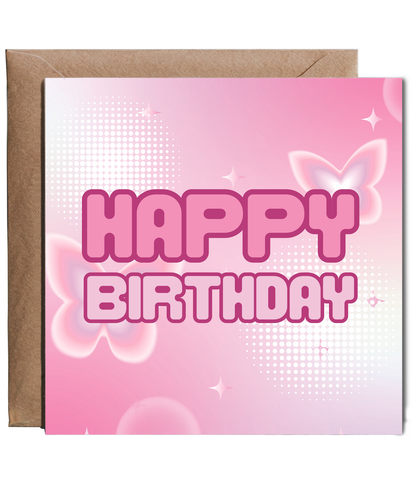 Happy Birthday Y2k themed