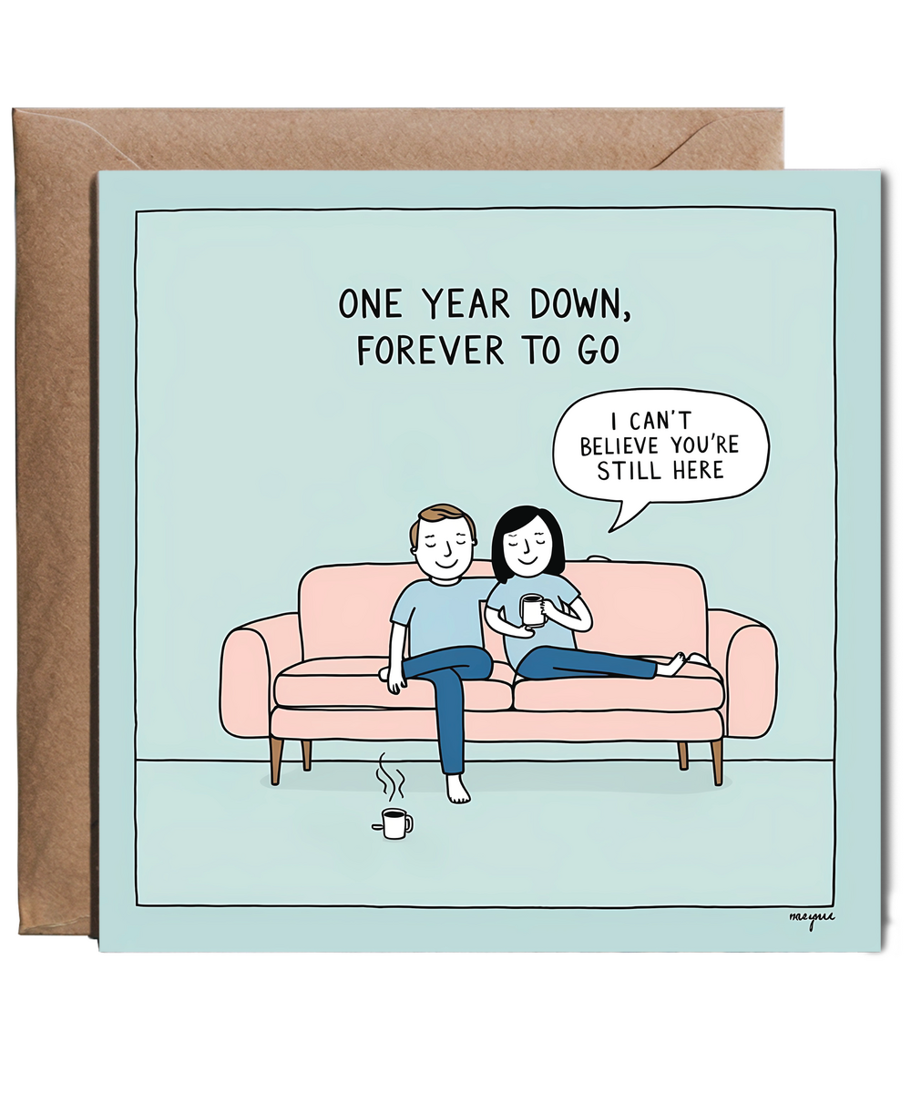 one year down, forever to go