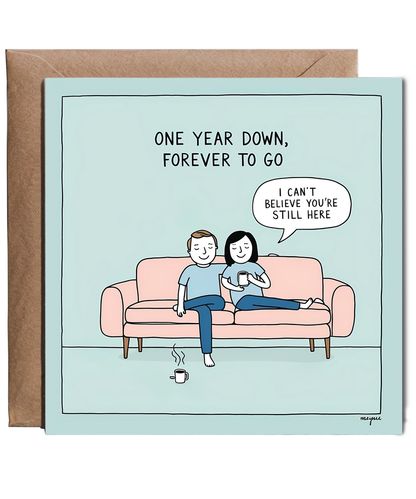 one year down, forever to go