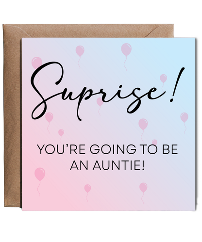 You're going to be an auntie