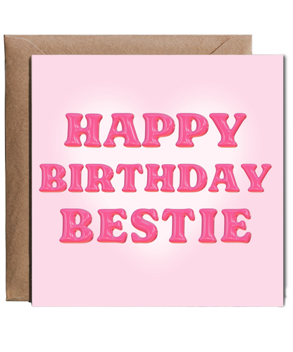 Happy Birthday Bestie Y2k bubble themed