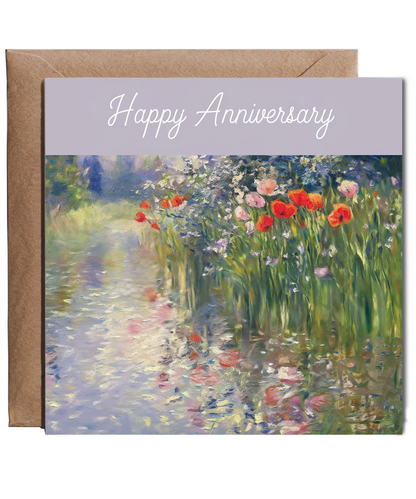 Happy Anniversary Card Poppys Monet