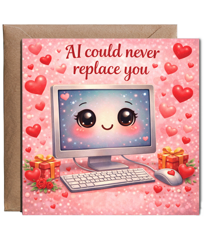 AI could never replace you, valentines day, anniversary