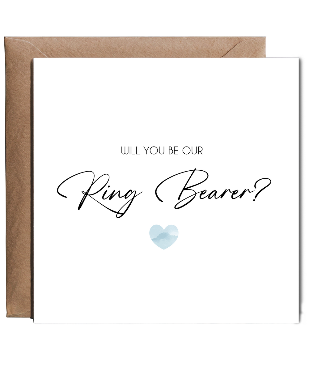 Will you be our ring bearer