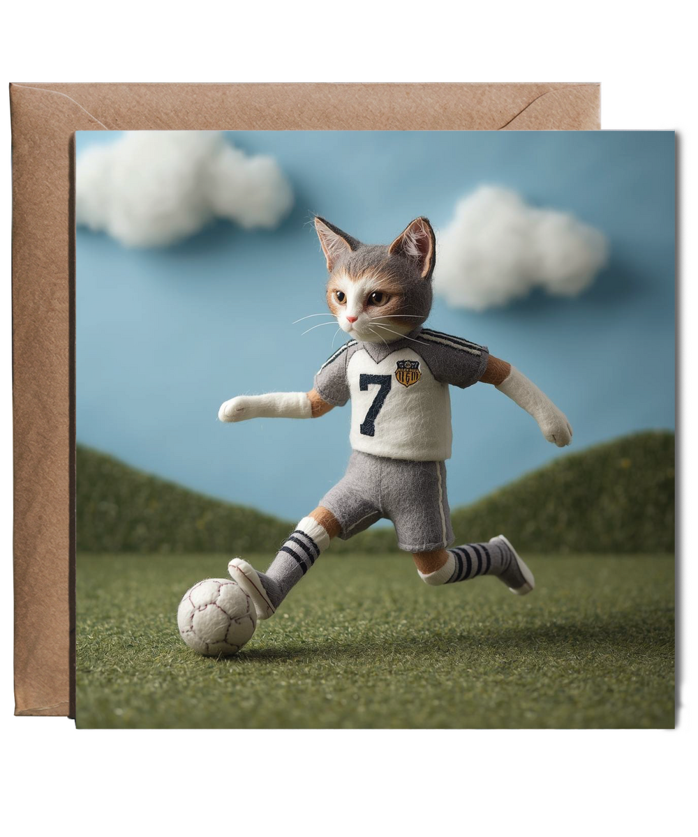2D felt style cat football