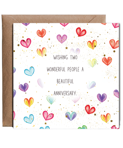 To two very special friends on your anniversary