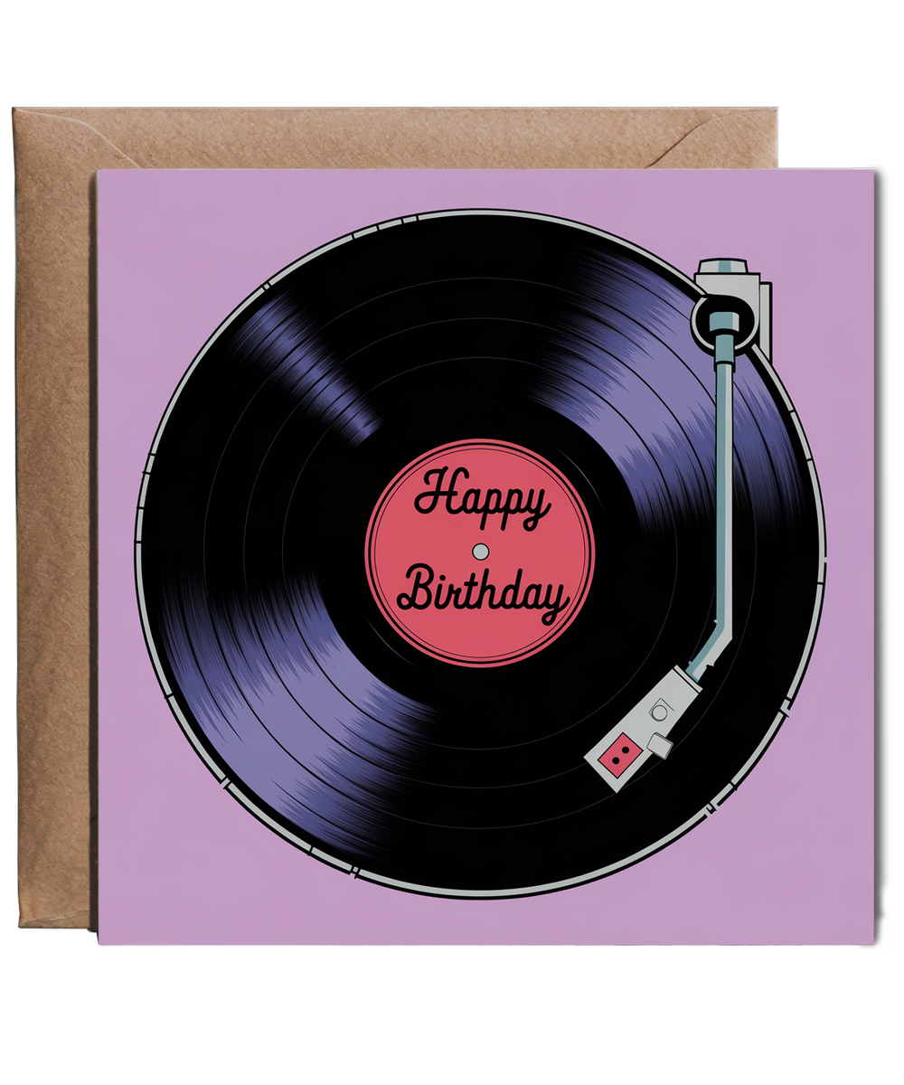 Happy Birthday Card Vinyl Record