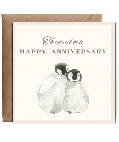 to you both happy anniversary penguins