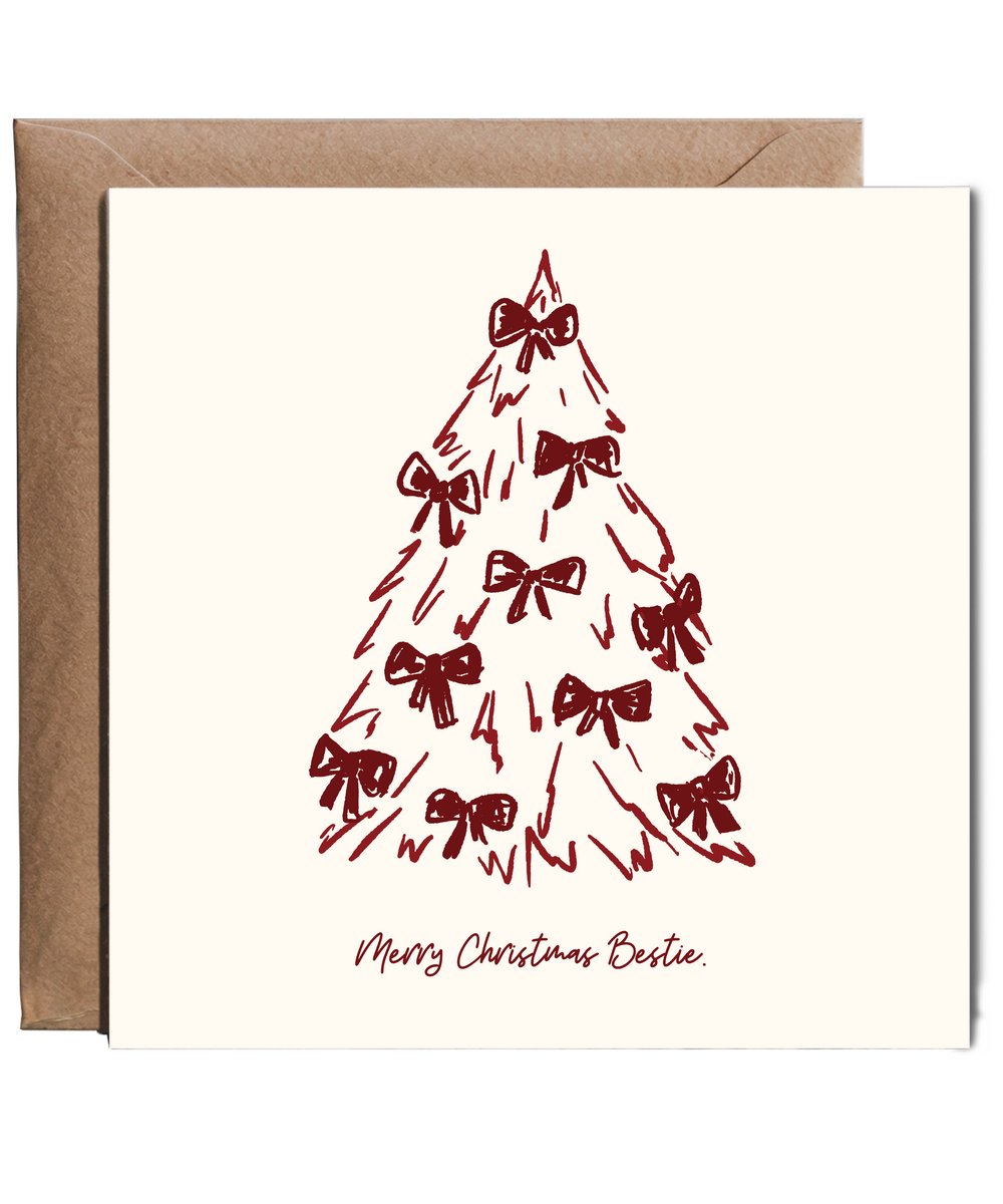 Bow tree merry Christmas bestie