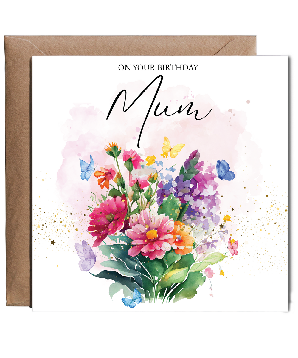 Flowers on your birthday Mum