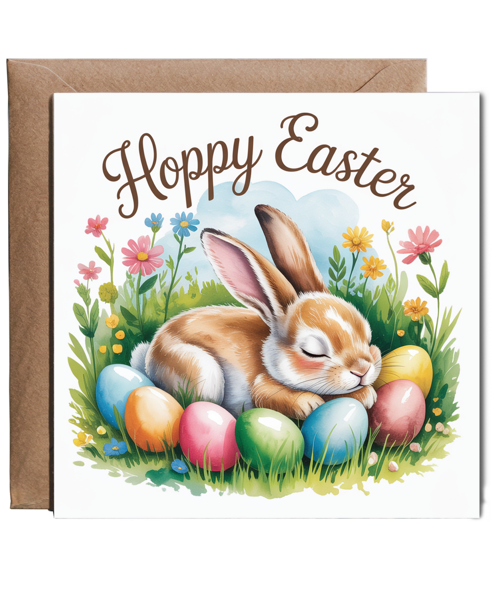 sleeping easter bunny hoppy easter